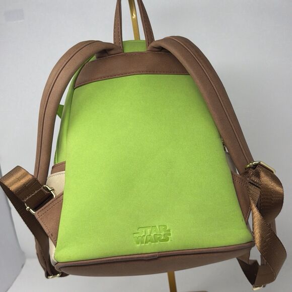 Loungefly Star Wars Yoda Cosplay Mini Backpack Green Retired EUC main image 4